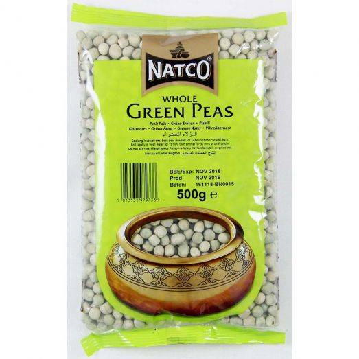 Natco Whole Green Peas 500gm